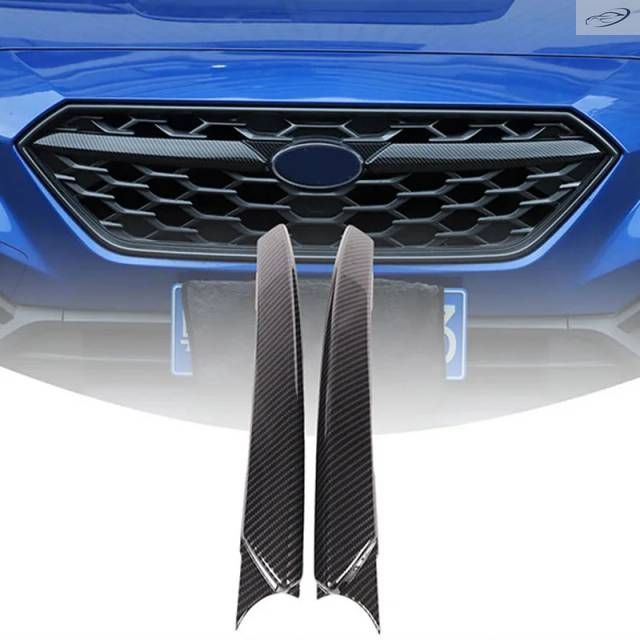 スバル WRX STI 2022 2023 2024 用 ABS ブラック フロントセンターグリルモールディングカバートリム カーアクセサリー