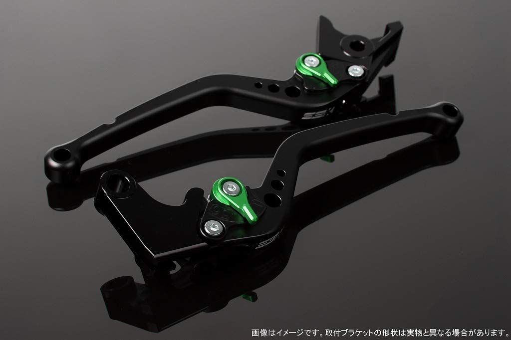 新品 SSK スピードラ アジャストレバーセット スタンダードロング レバー本体カラー:マットブラック アジャスターカラー:マットグリーン SUZUKI GSX-S125/GSX-R125 2017-2019