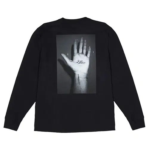 新品 ファーキングアサム Tシャツ Mサイズ Dice Hand LS Tee-Black