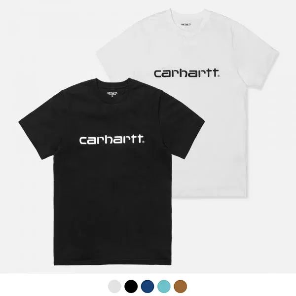 新品 CARHARTT WIP(カーハートダブリューアイピー) Tシャツ ブラウン 2XLサイズ スクリプト 半袖Tシャツ 5 COLOR (I029915/I023803)