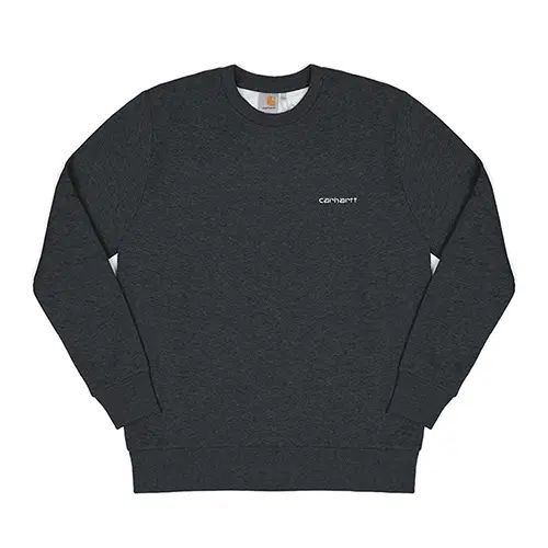 新品 CARHARTT WIP(カーハートダブリューアイピー) スウェット/ニット Mサイズ スクリプト 刺繍 スウェット (I020305) BLK