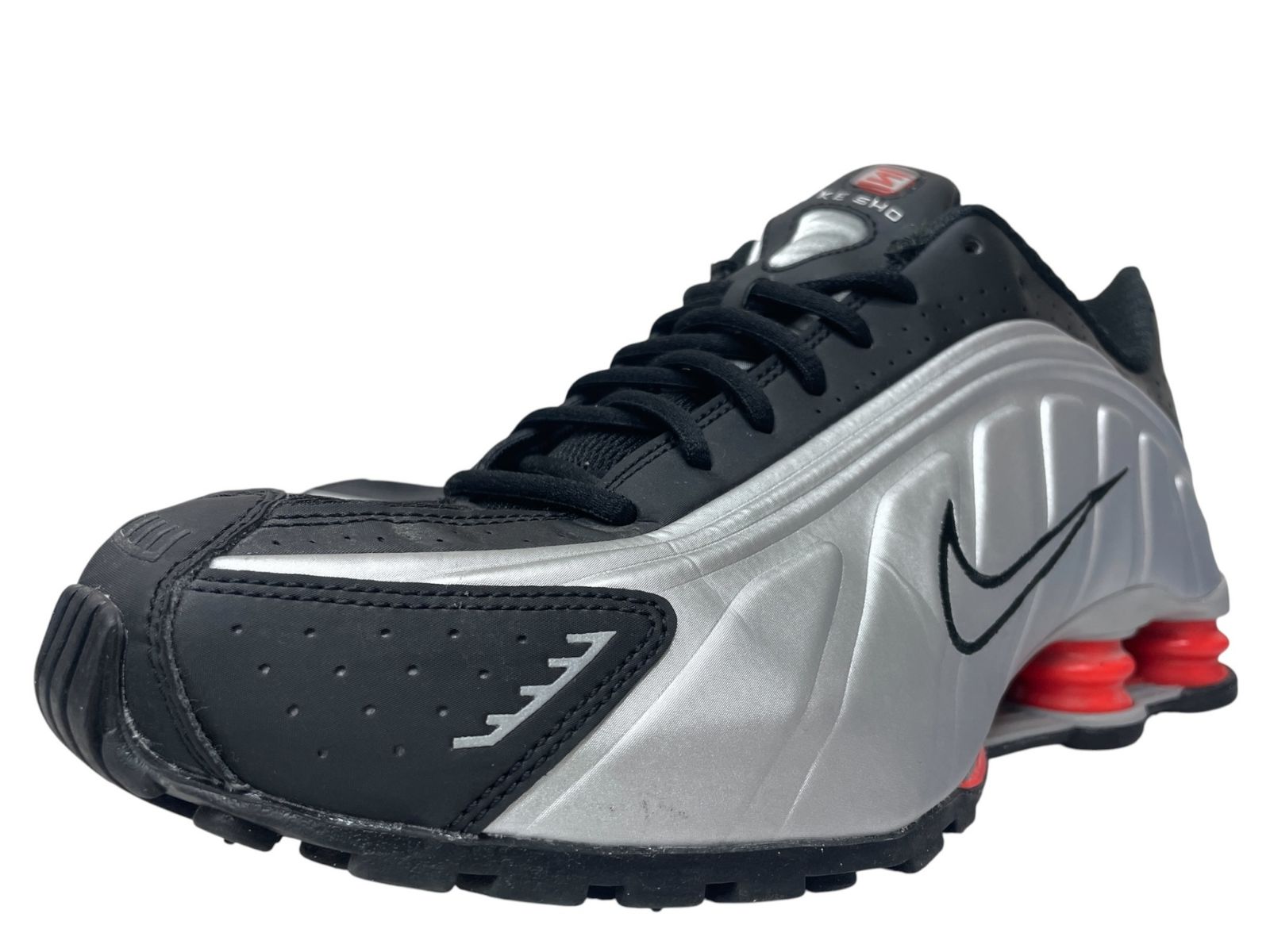 NIKE (ナイキ) Shox R4 ショックス ローカットスニーカー HQ1988-002 28.5cm US10.5 シルバー メンズ/045