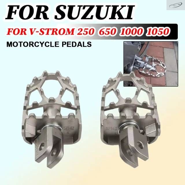 スズキ Vストローム DL650 DL1000 DL1050 DL250 DL 650XT 1000 1050 250 用フットペグ/フットレストアクセサリー フットペグ/ペダル