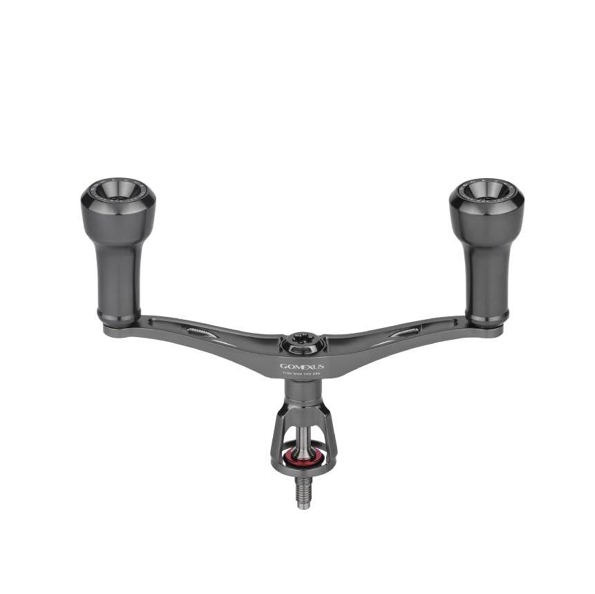新品 ゴメクサス リール ハンドル 98mm エギング専用 AIR SENSE ダブルハンドル 超軽量 20mm ノブ付き シマノ shimano ダイワ daiwaに対応 エメラルダス 25 セフィア スピニングリールハンドル エギング釣り 長期間快適 カス