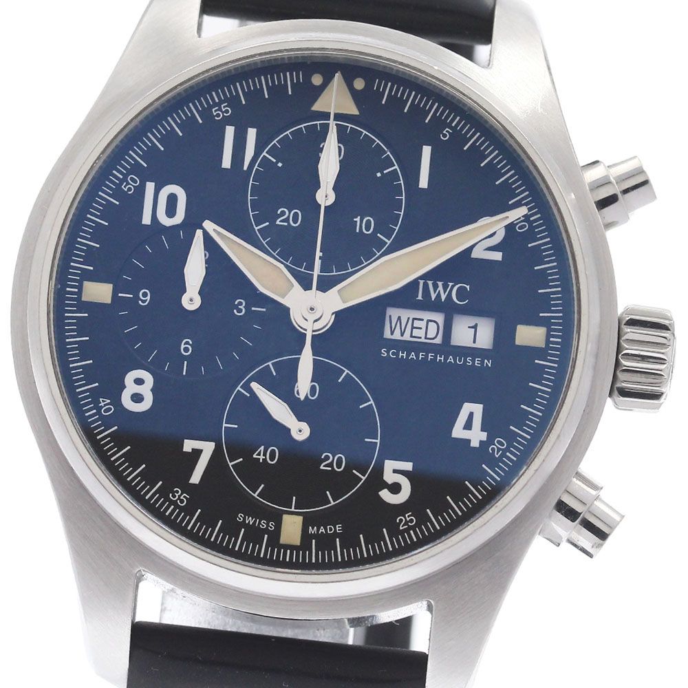 IWC IWC SCHAFFHAUSEN IW387901 パイロットウォッチ スピットファイヤ クロノグラフ デイデイト 自動巻き メンズ 保証書付き_977109