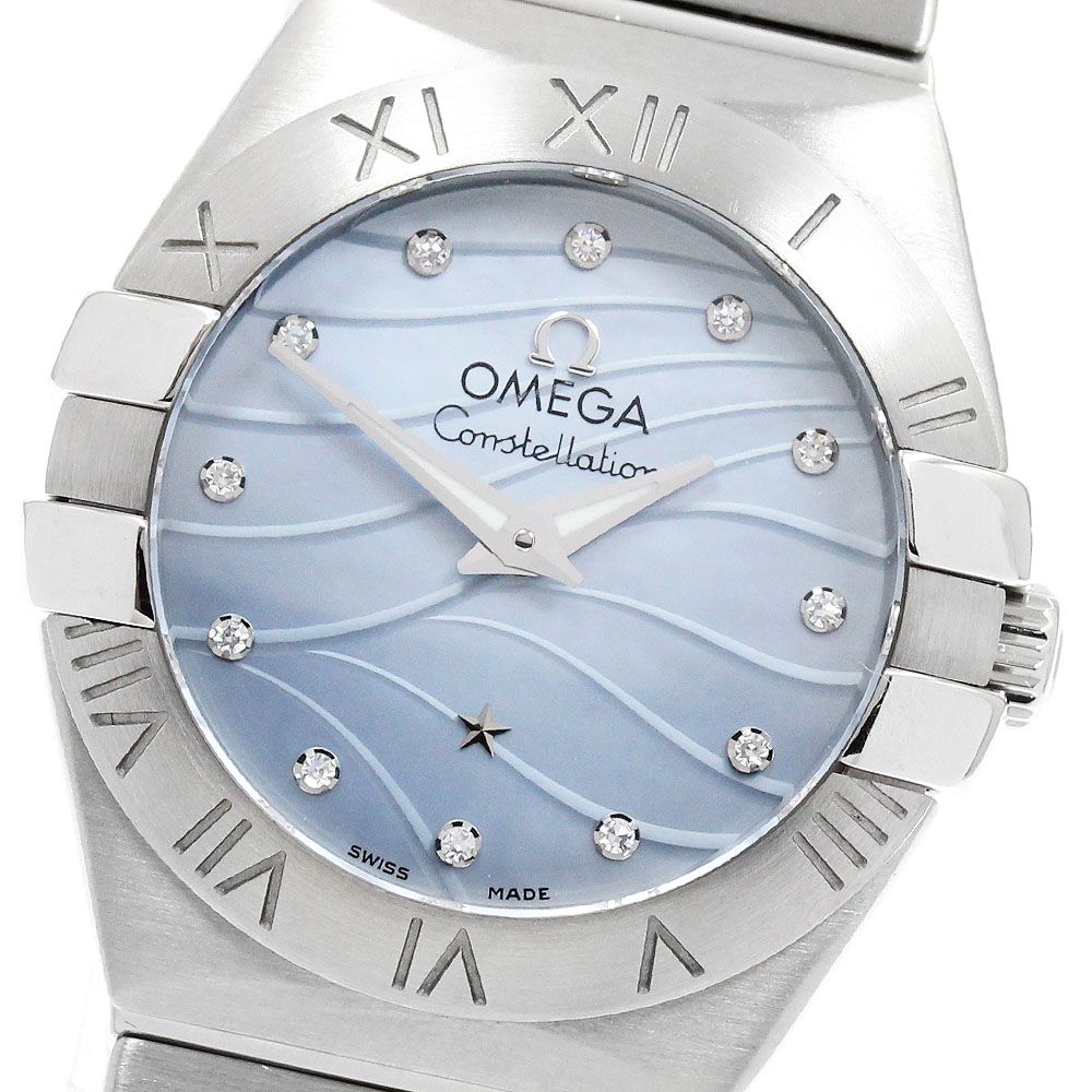オメガ OMEGA 123.10.24.60.57.001 コンステレーション 12Pダイヤ クォーツ レディース 美品 _976684