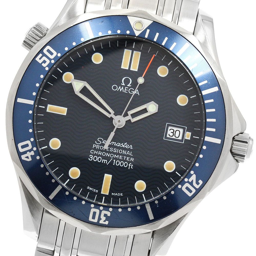 オメガ OMEGA 2531.80 シーマスター300 デイト 自動巻き メンズ 保証書付き_969533