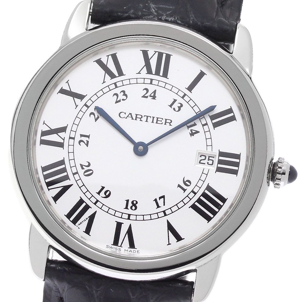 カルティエ CARTIER W6700255 ロンドソロLM デイト クォーツ メンズ _974168