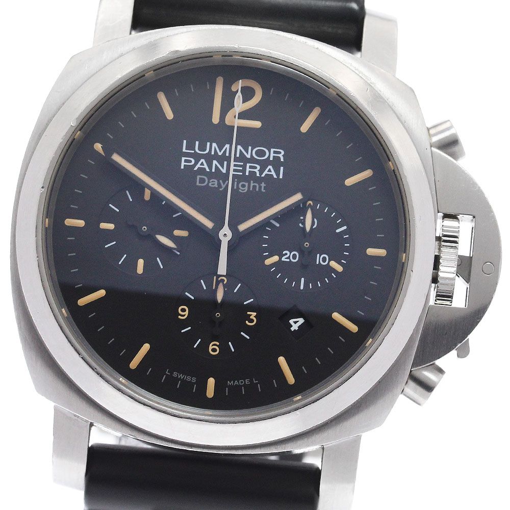 ベルト訳あり パネライ PANERAI PAM00356 ルミノール デイライト クロノグラフ 自動巻き メンズ 保証書付き_972836