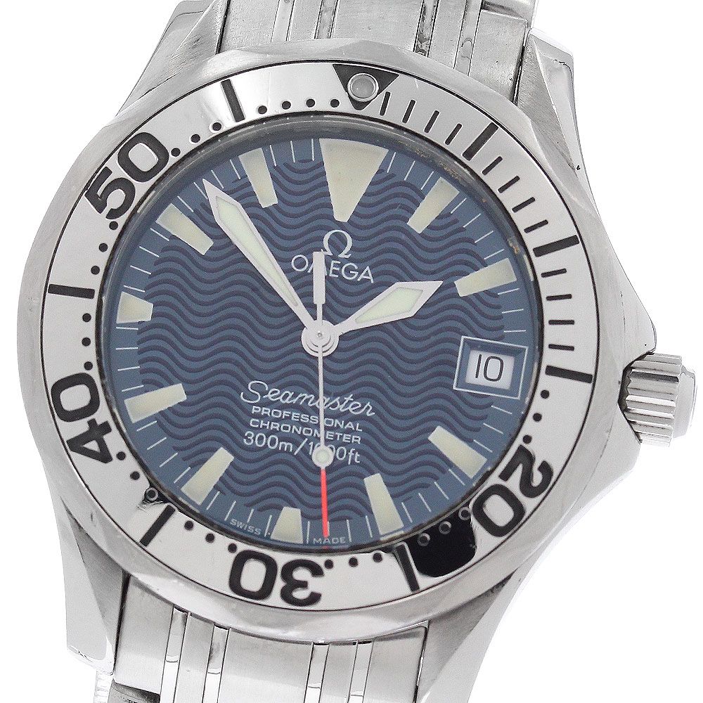 オメガ OMEGA 2554.80 シーマスター 300m ジャックマイヨール 1999 デイト 自動巻き ボーイズ _956461