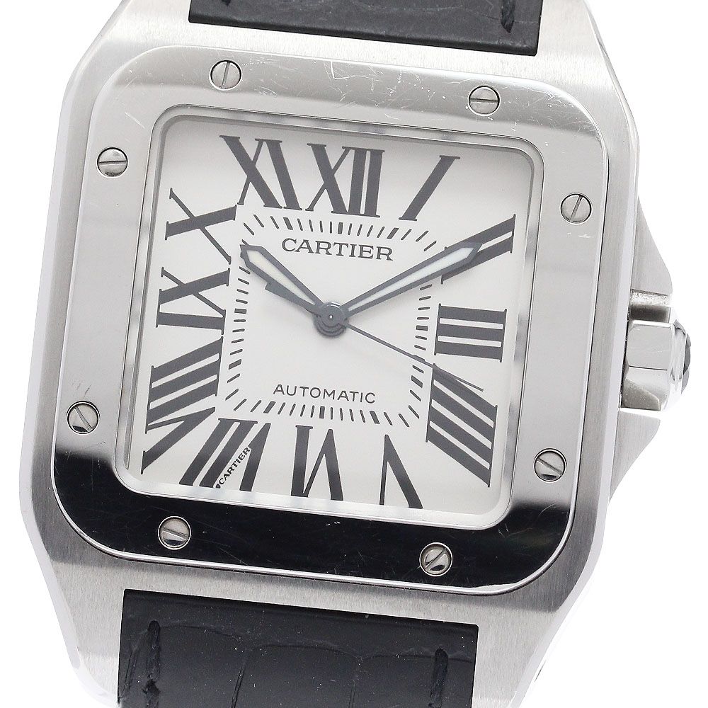 カルティエ CARTIER W20073X8 サントス100 LM 自動巻き メンズ _970975