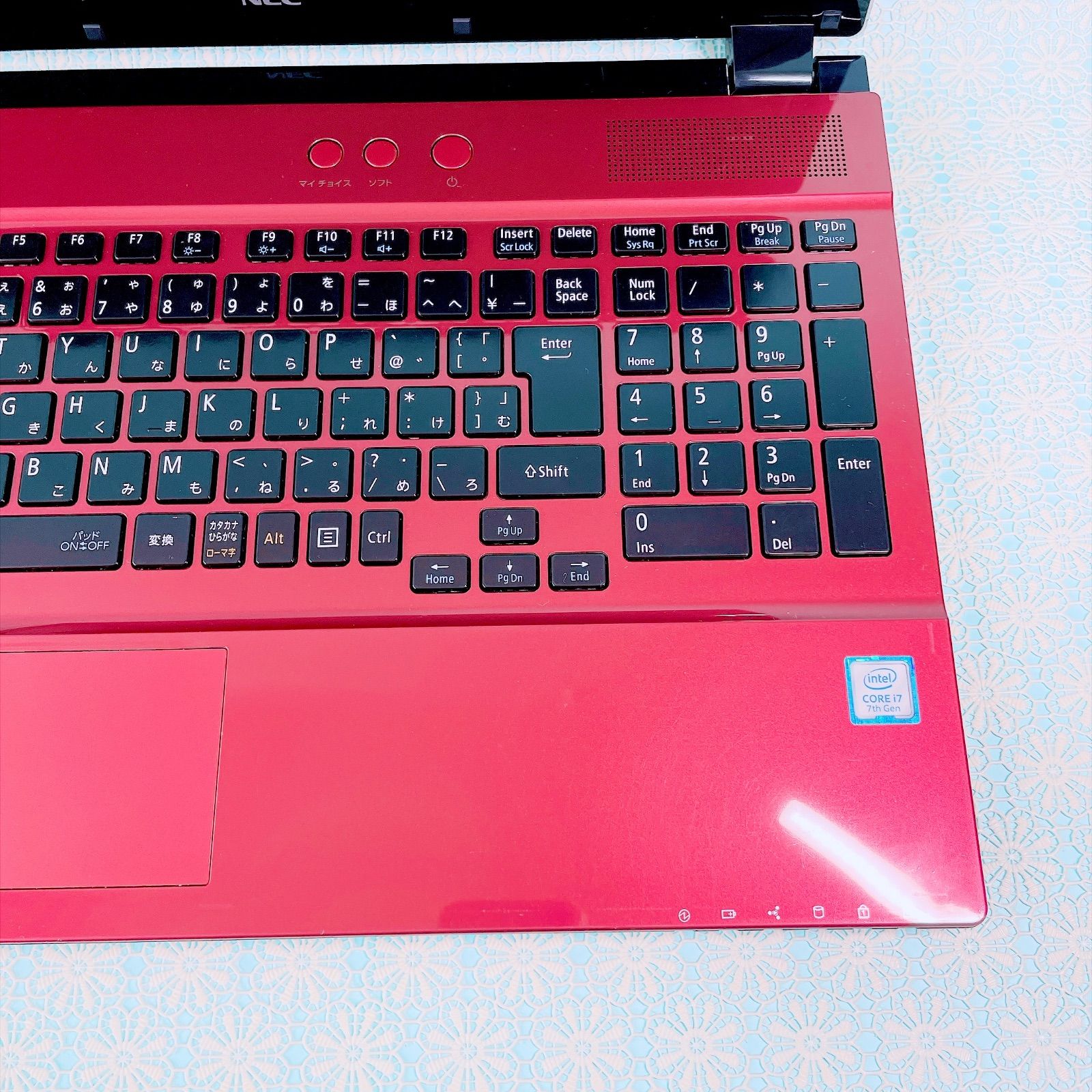 NEC ノートパソコン Corei7 HDD1TB 赤 - メルカリ