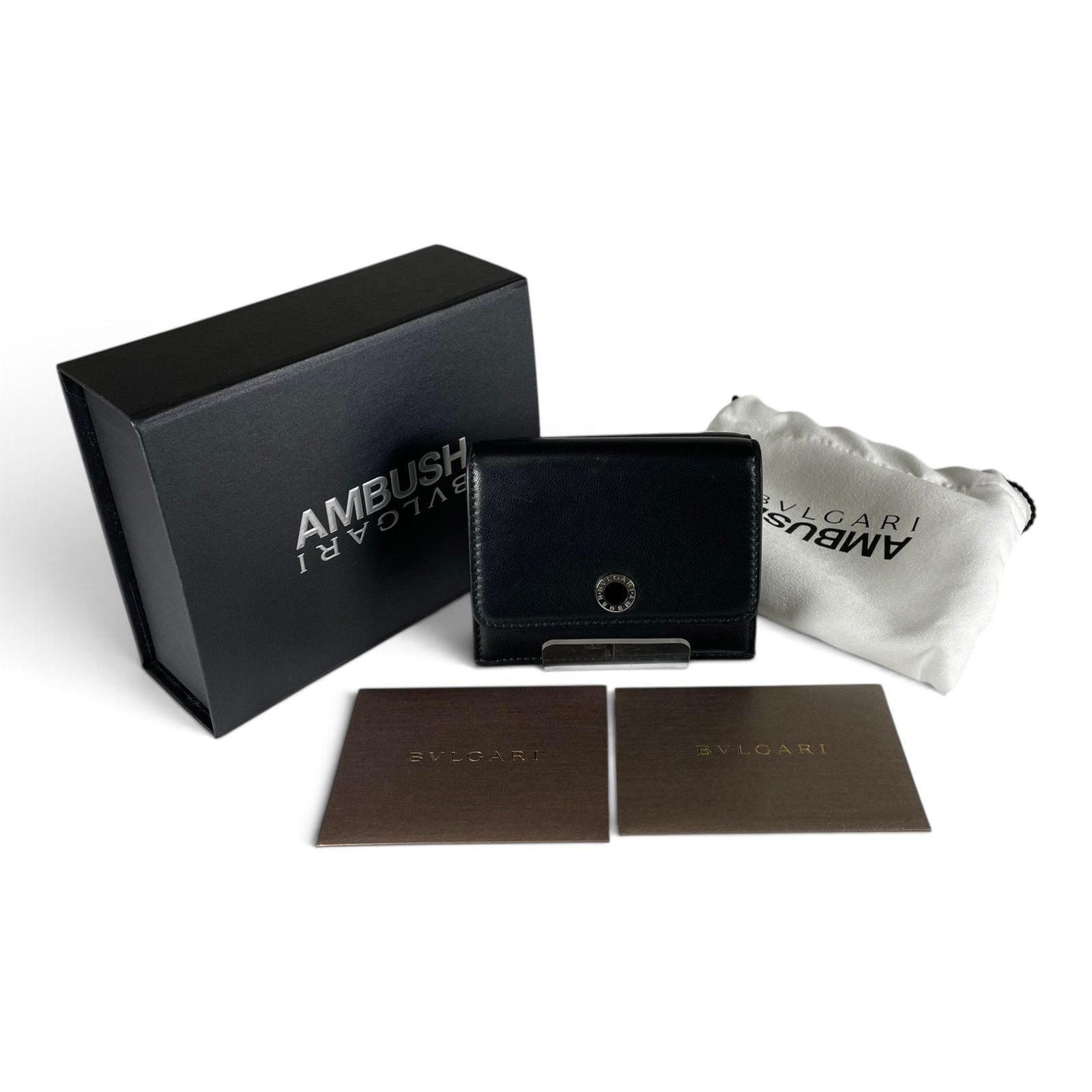 BVLGARI ブルガリ ×AMBUSH アンブッシュ 三つ折り財布 ミニコンパクトウォレット 290360
