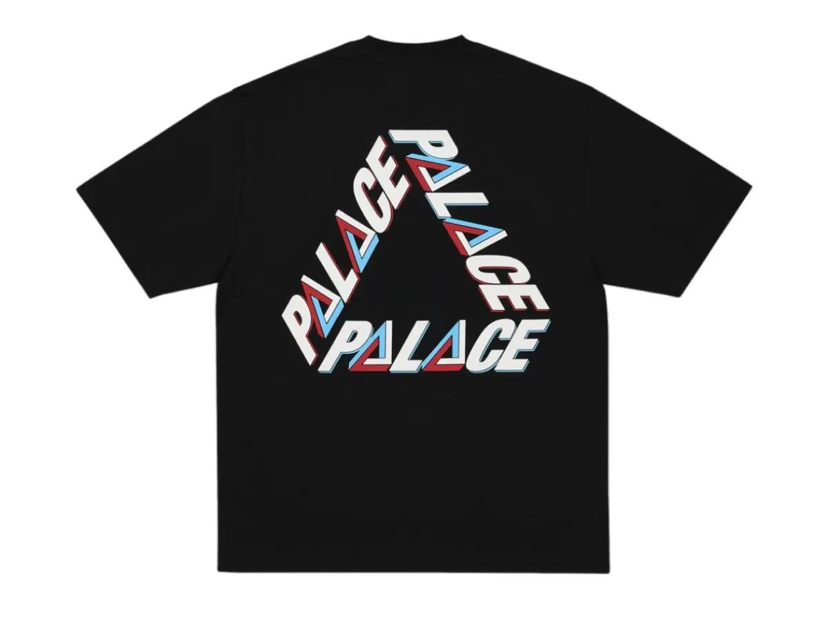 PALACE カラー P3 トライ 半袖 Tシャツ ブラック XL