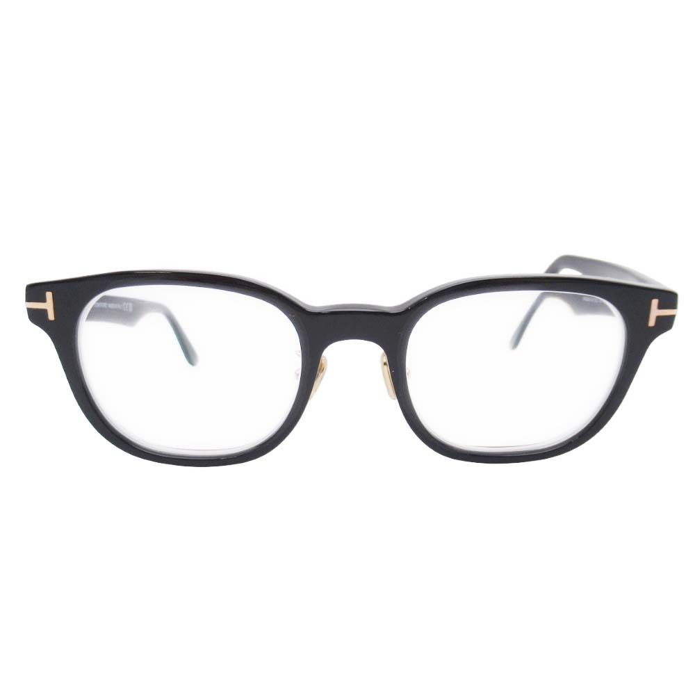 美品 TOM FORD トムフォード 度入り TF6020-D-B メガネ 黒縁 眼鏡 アイウェア 偏光レンズ サングラス 黒 メンズ レディース 古着 中古 USED