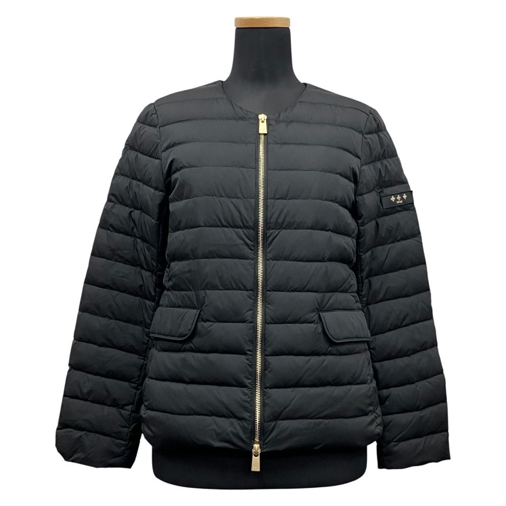 美品 TATRAS タトラス NOKO ノコ ノーカラー ライト ダウン ジャケット ブルゾン サイズ2 黒 ブラック レディース 古着 中古 USED 34,125円