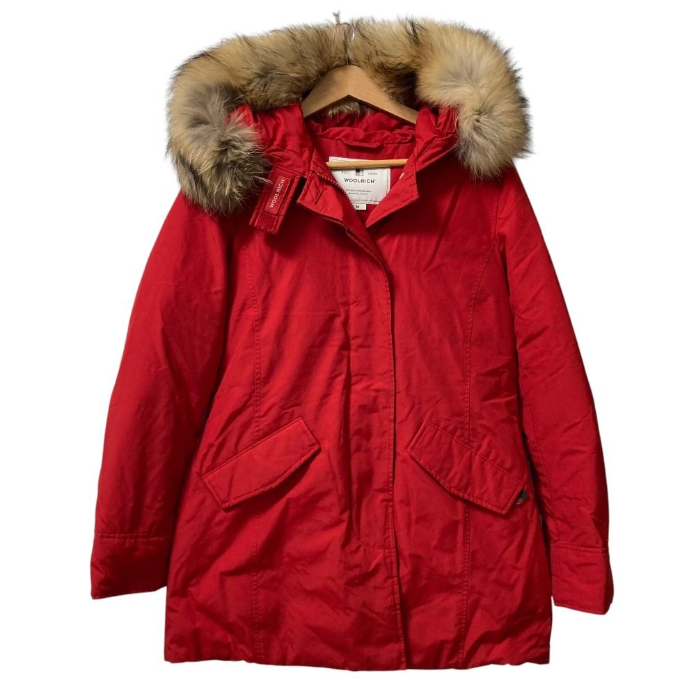 美品 WOOLRICH ウールリッチ アークティックパーカ ファーフード付き ダウンコート WWCPS2762 サイズM レッド レディース 古着 中古 USED 24,843円