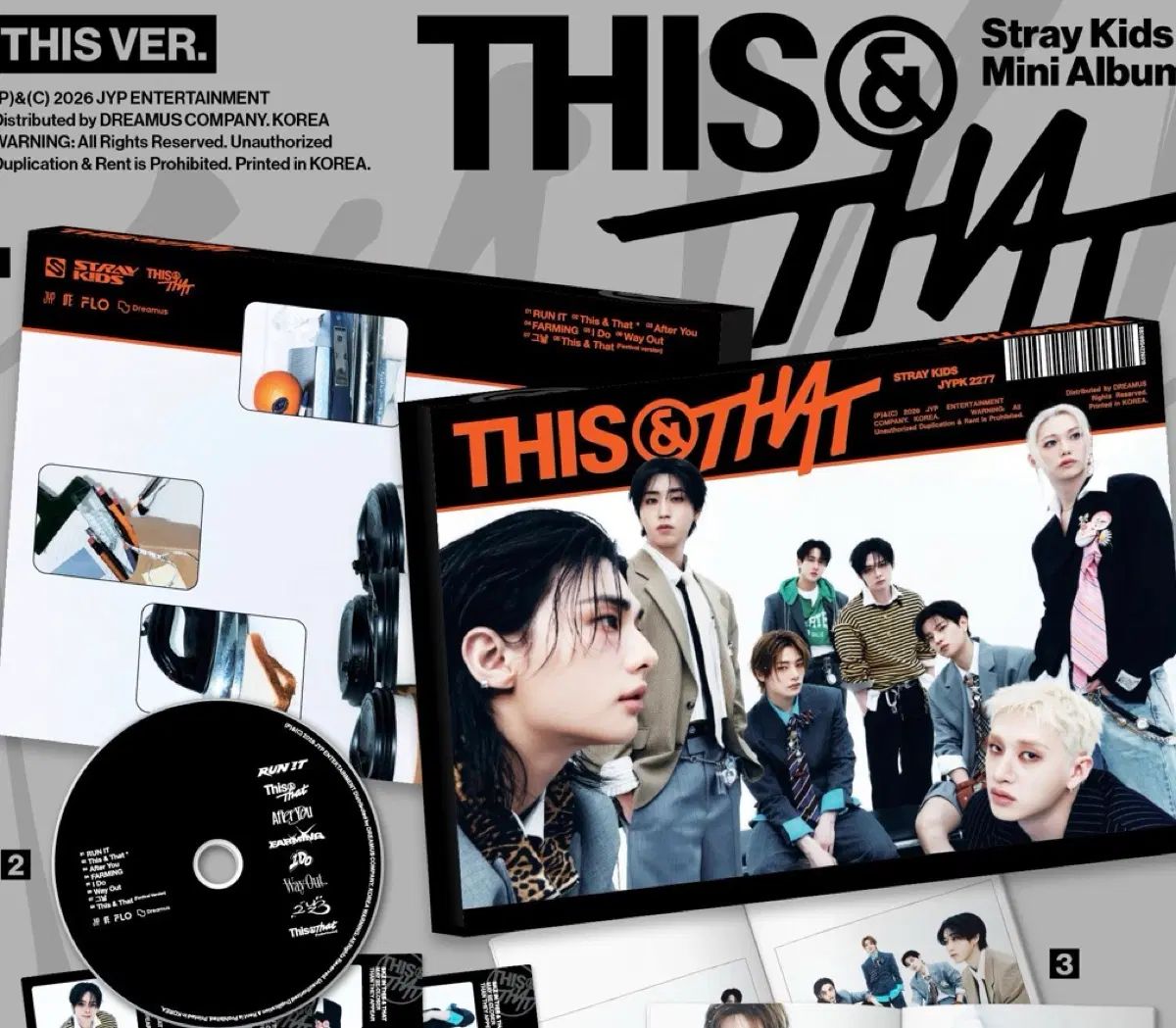 Stray Kids(ストレイキッズ・スキズ・SKZ) ミニ アルバム MINI アルバム THIS&THAT