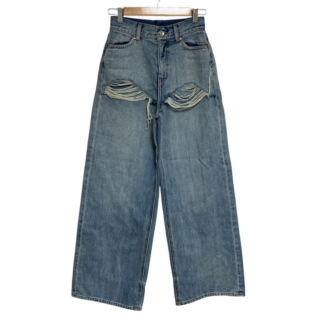 美品 26SS JOSE MOON ジョゼムーン LAYERED LIKE DENIM PANTS レイヤードライクデニムパンツ ジーンズ 1726222522 サイズ36 ブルー レディース 古着 中古 USED