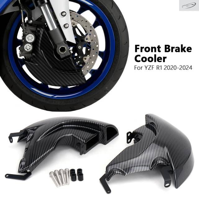 ヤマハ YZF-R1 2020 - 23 2024 用バイク フロントブレーキキャリパー 空冷式 カーボン ブラック