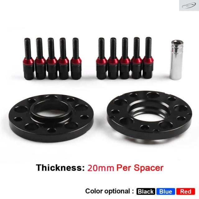 BMW E36 E82 E88用 2個 20mm 5x120mm ハブセントリックホイールスペーサー 72.56mm ネジピッチ M11.5 ラグボルト