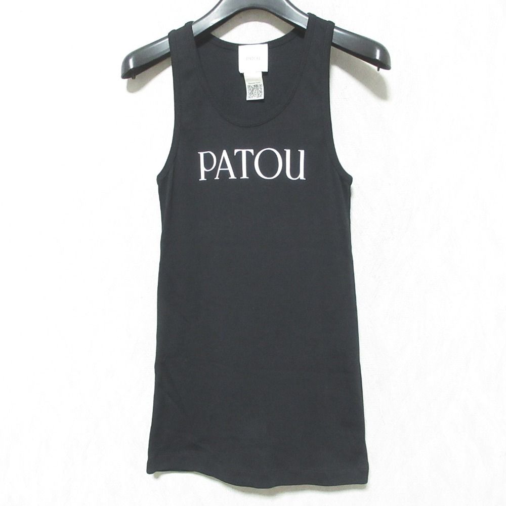 美品 23SS PATOU パトゥ ICONIC TANK TOP タンクトップ JE01599949998 サイズXS ブラック レディース 古着 中古 USED