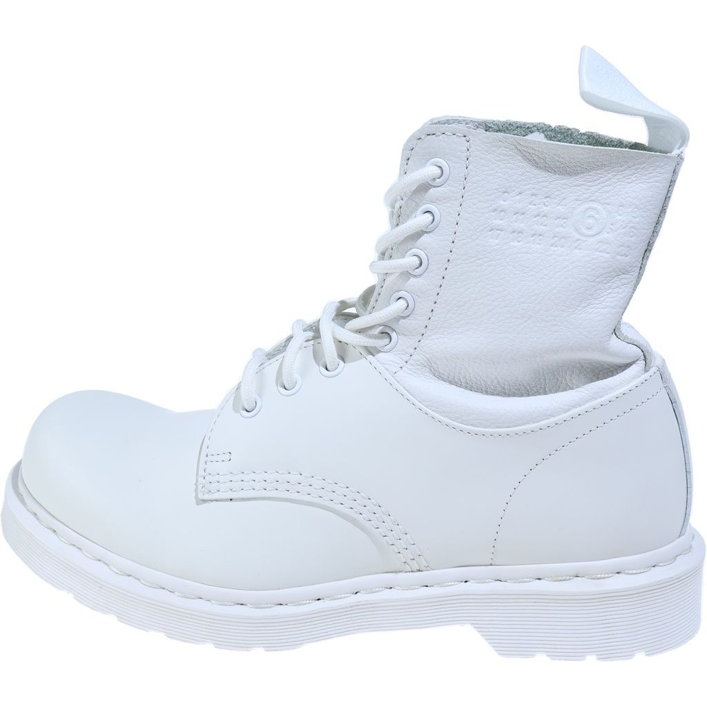 Dr.Martens (ドクターマーチン) ×MM6 1460 TWIST エムエムシックス ツイスト レースアップ レザー ブーツ ホワイト 42282100