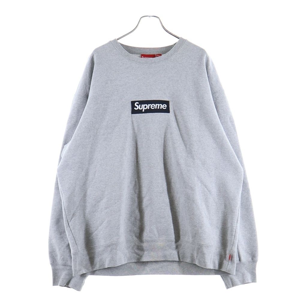 SUPREME (シュプリーム) 22AW Box Logo Crewneck ボックスロゴ クルーネック プルオーバースウェット トレーナー グレー 20,941円