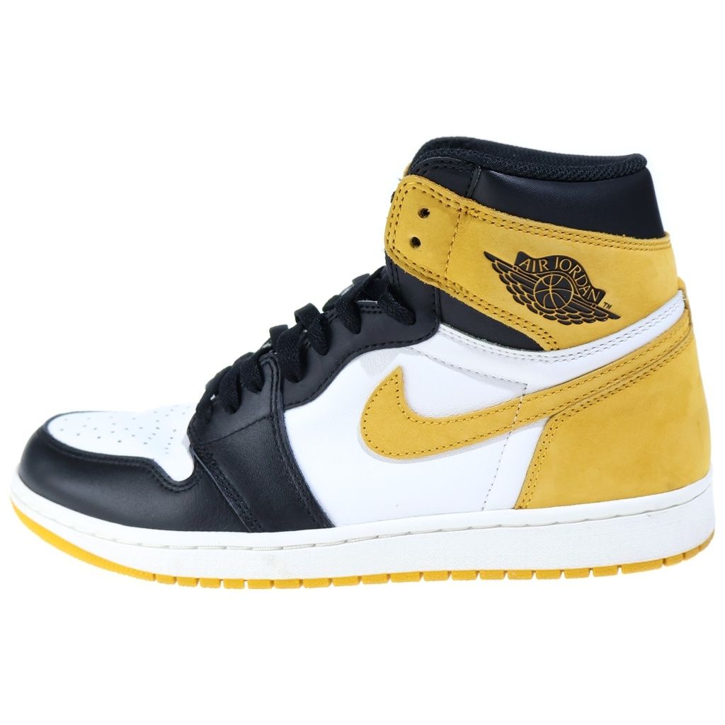 NIKE (ナイキ) AIR JORDAN RETRO HIGH OG YELLOW OCHRE エアジョーダン 1 オークル ハイカットスニーカー555088-109 US9.5/27.5cm ホワイト/イエロー 555088-109 8,873円
