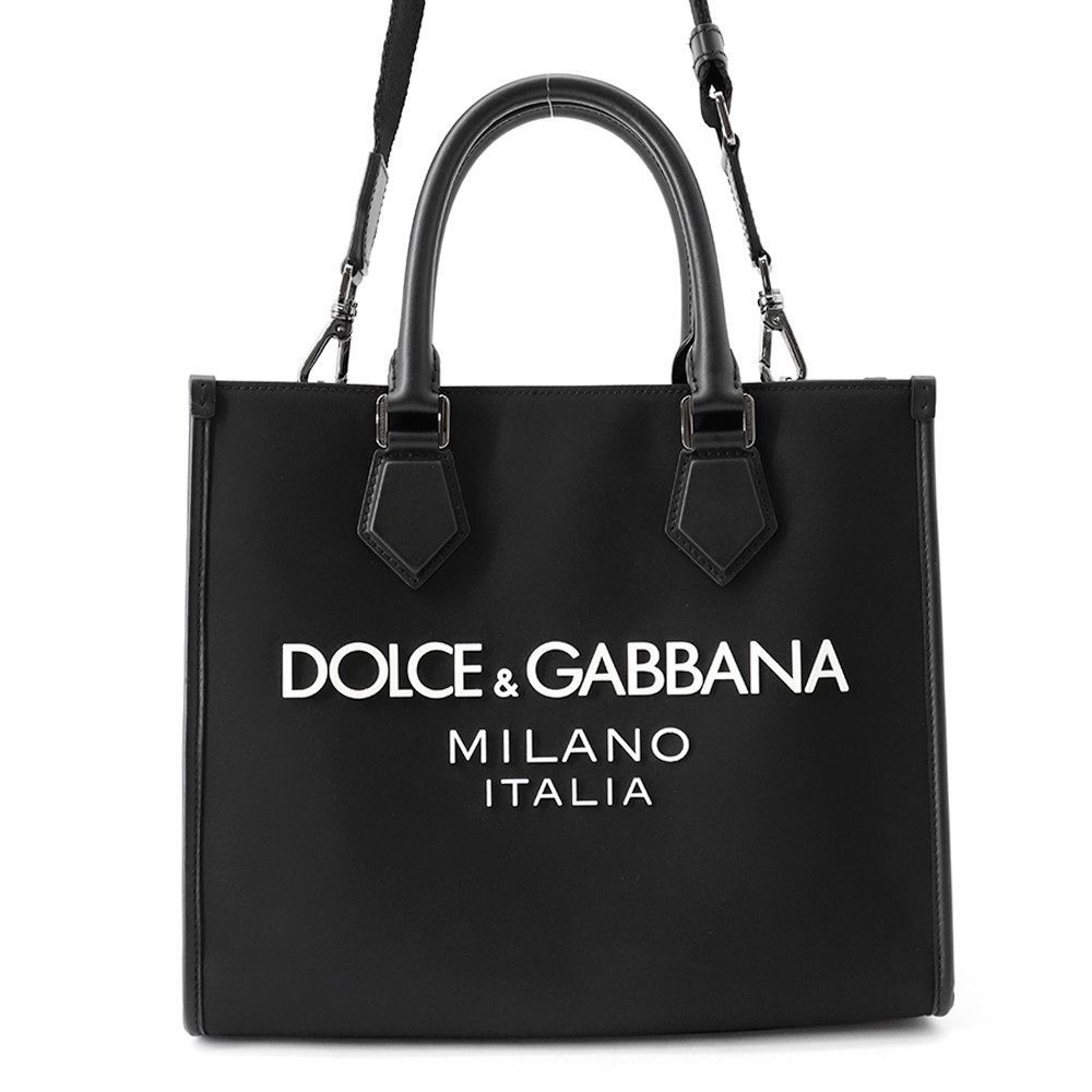 ドルチェ＆ガッバーナ トートバッグ ロゴ ナイロン BM2012AG182 DOLCE&GABBANA ２wayショルダー 黒