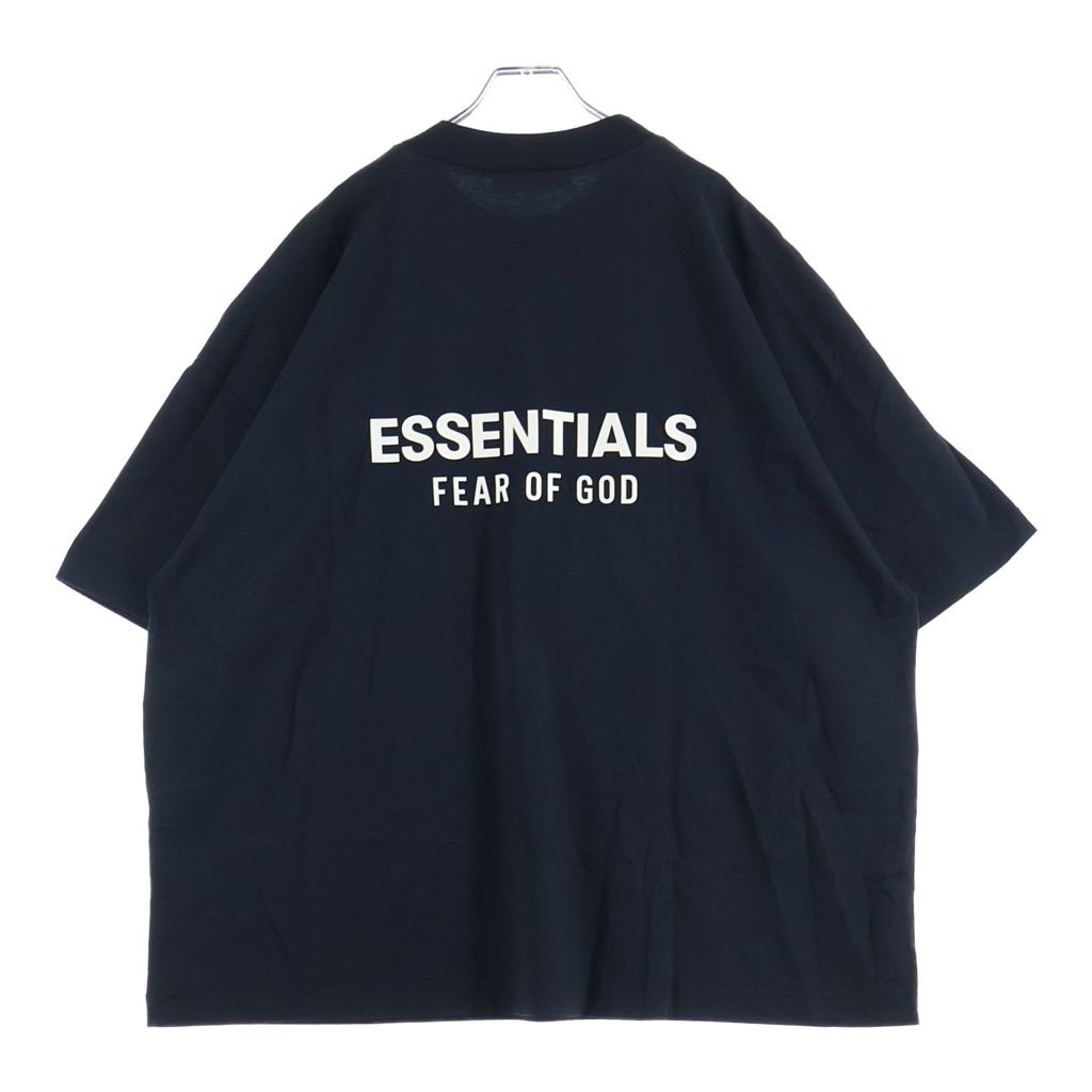 FEAR OF GOD ESSENTIALS (フィアオブゴッド エッセンシャルズ) S/S T-SHIRT ラバーロゴ 半袖Tシャツ ブラック