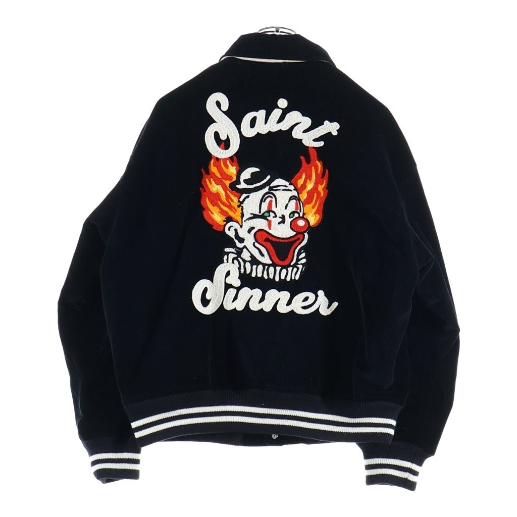SAINT MICHAEL (セントマイケル) 21AW CORDUROY JACKET 両面チェーンステッチ コーデュロイ ジャケット ブルゾン ブラック SM-A21-0000-041
