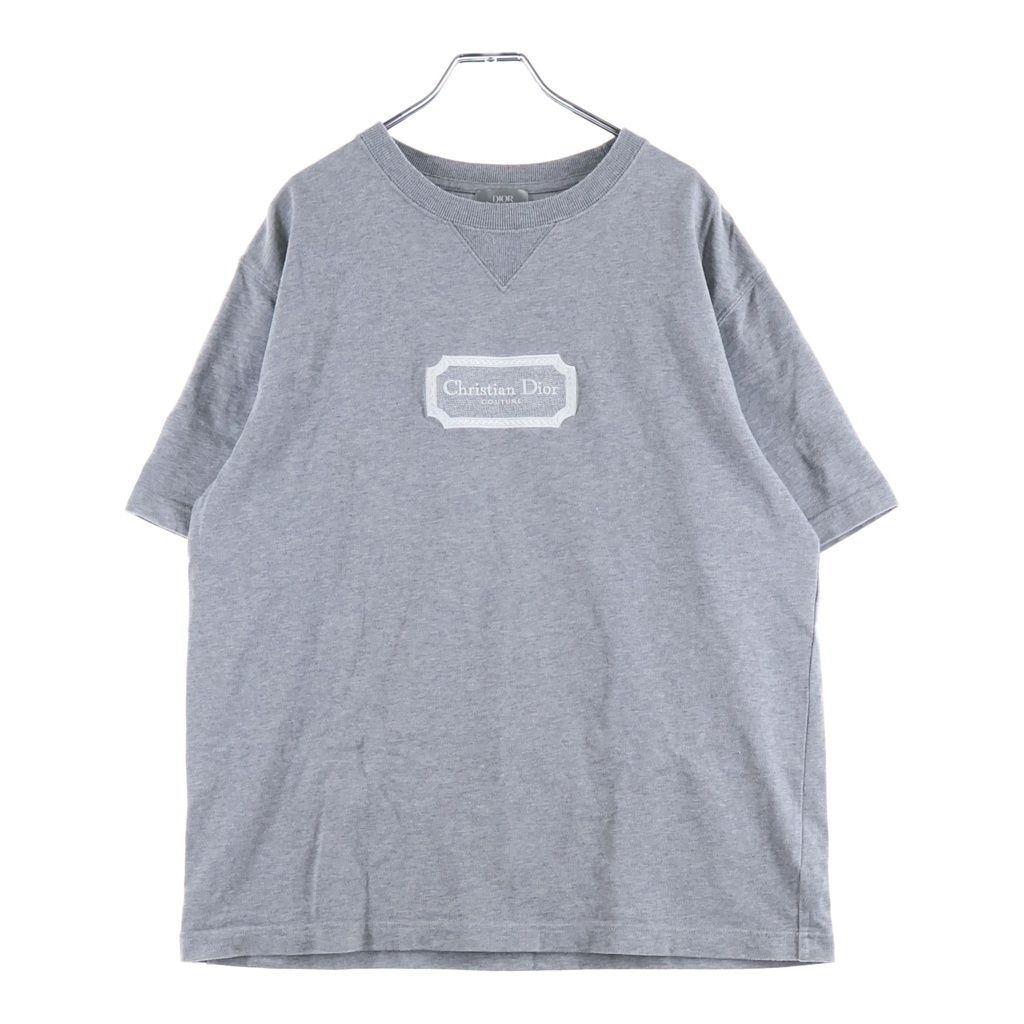 DIOR (ディオール) フロントロゴ刺繍 コットン半袖Tシャツ カットソー グレー 343J696C0554 39,325円