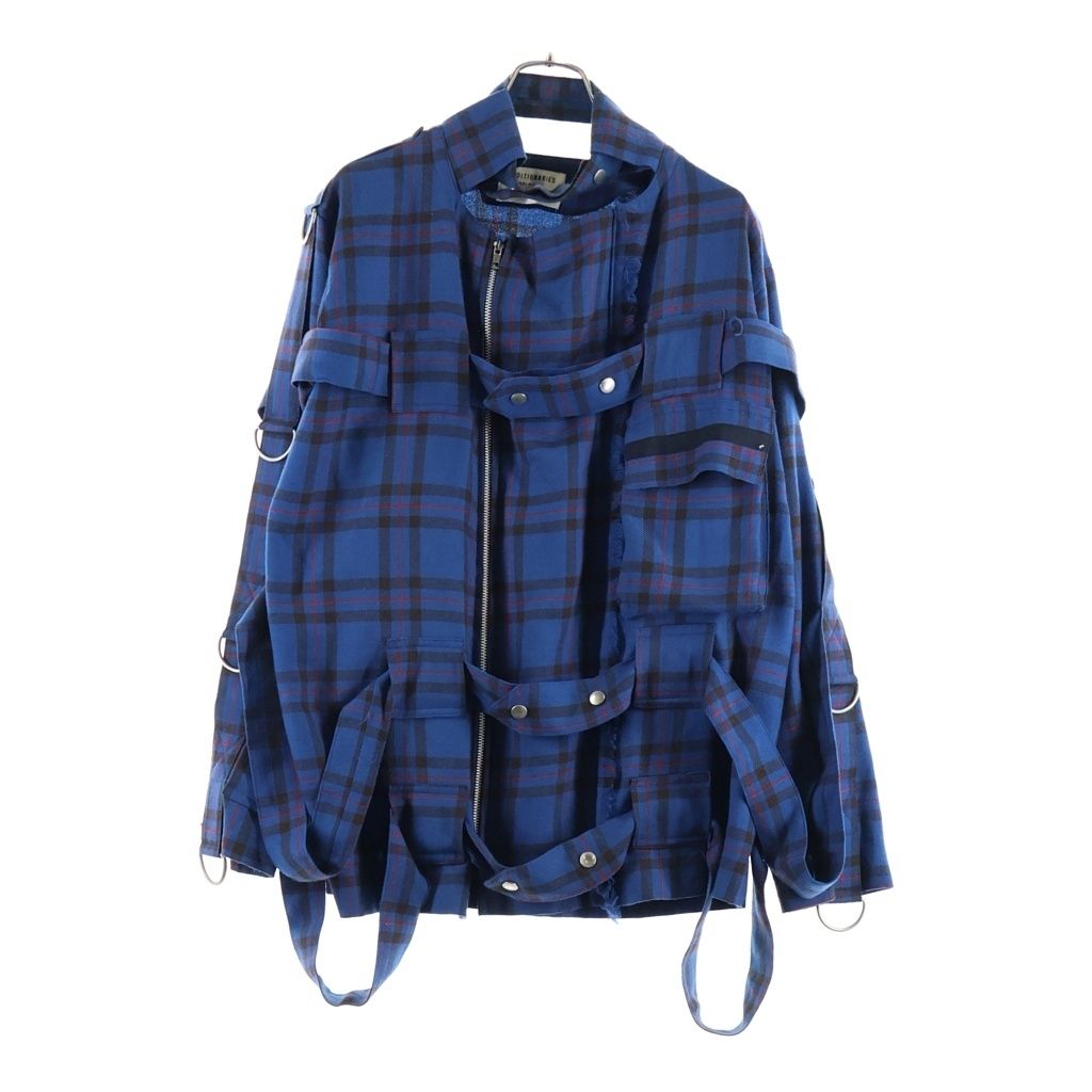 SEDITIONARIES by 666 (セディショナリーズ) BONTAGE JACKET ボンテージジャケット タータンチェック ウール ジャケット ブルー