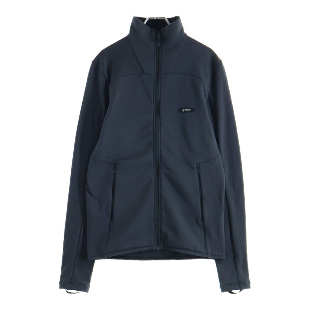 PRADA (プラダ) 26SS TECHNICAL FABRIC SWEATSHIRT テクニカル ファブリック スウェット ジップアップジャケット グレー UJL85C S000 18VM