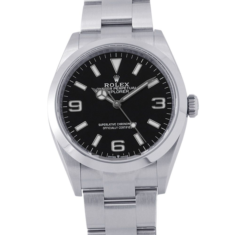 ロレックス エクスプローラー ランダムシリアル ルーレット 124270 ROLEX 腕時計 ウォッチ 黒文字盤