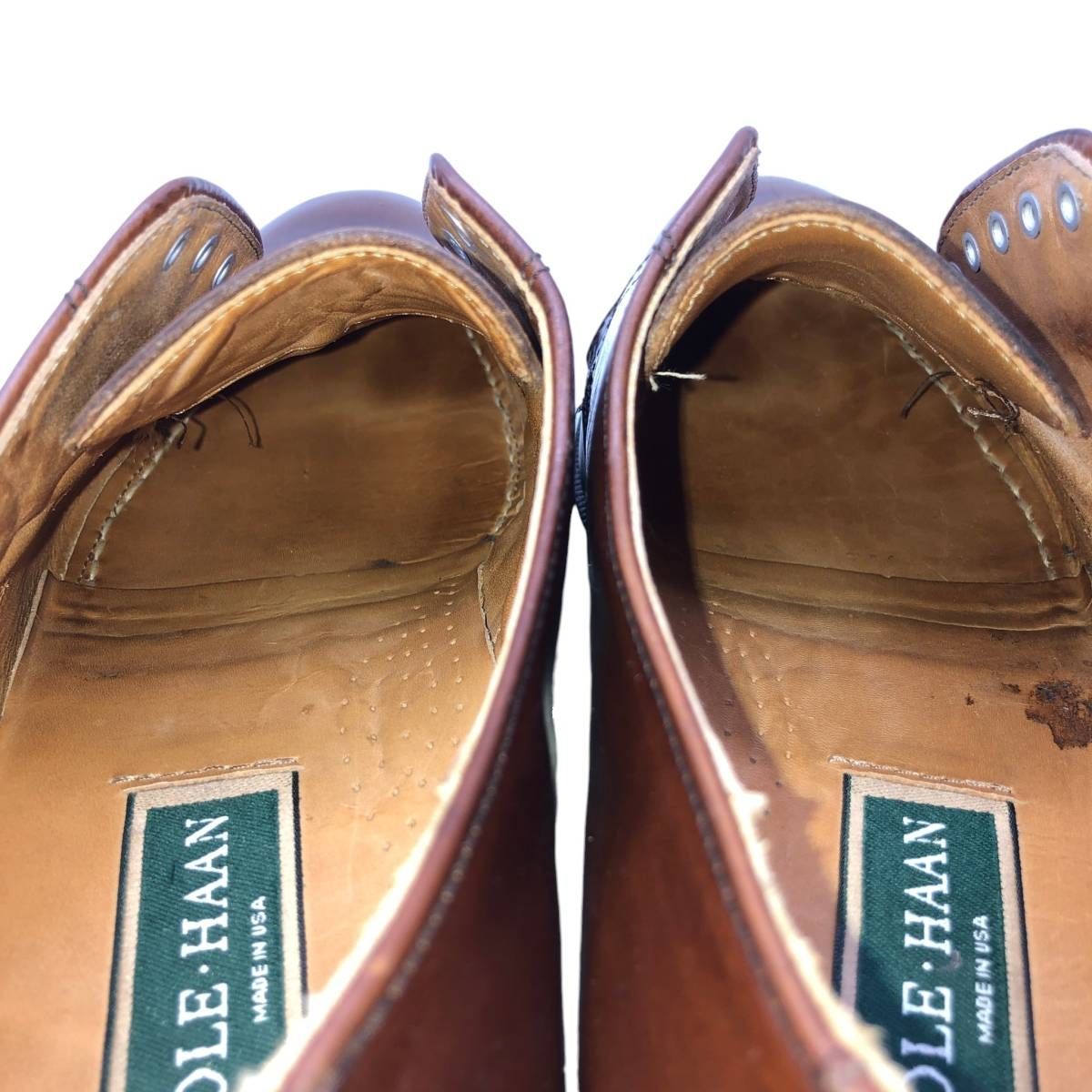 古着 コールハーン COLEHAAN ストレートチップシューズ USA製 95 D メンズ27.5cm相当/saa016373 古着 コールハーン COLEHAAN ストレートチップシューズ USA製 95 D メンズ27.5cm相当/saa016373