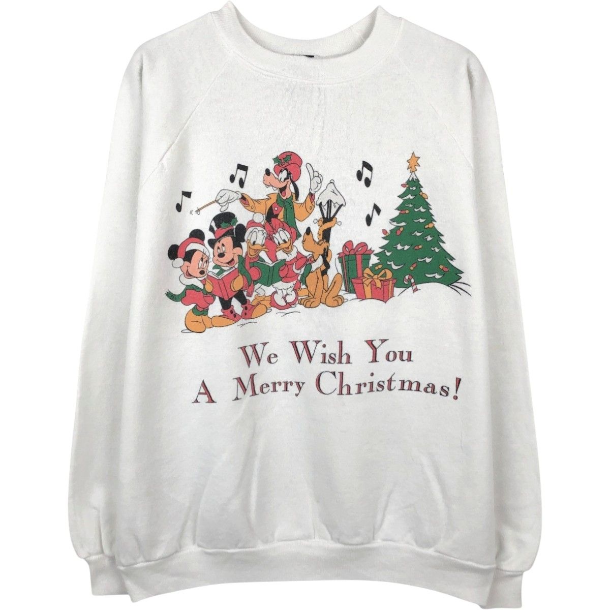 古着 90年代 MICKEY UNLIMITED DISNEY ディズニー キャラクタースウェットシャツ トレーナー USA製 メンズL相当 ヴィンテージ/eaa671983