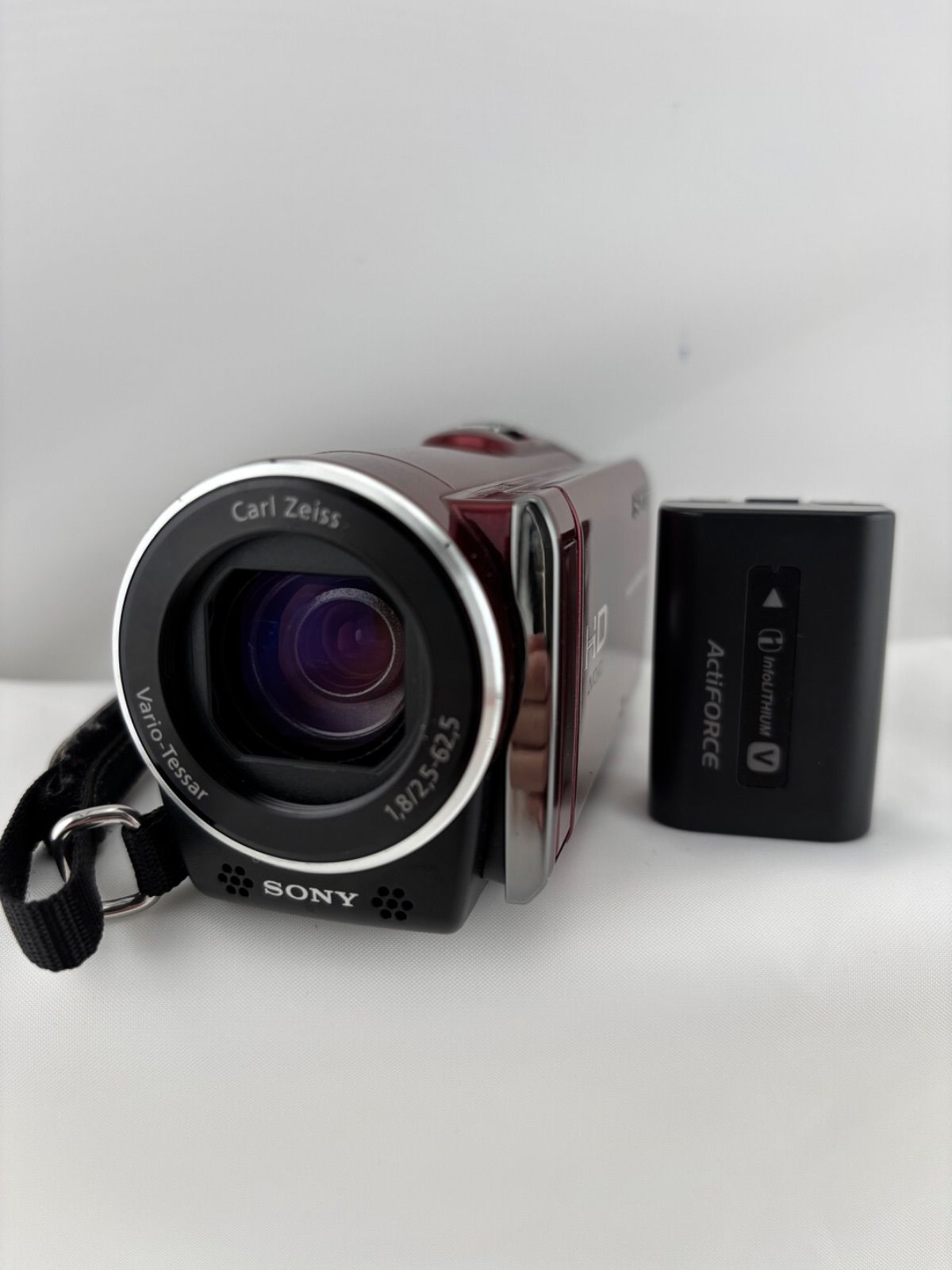 2303 [Good Condition, Operation Confirmed] SONY HDR CX170 Red Sony Handycam