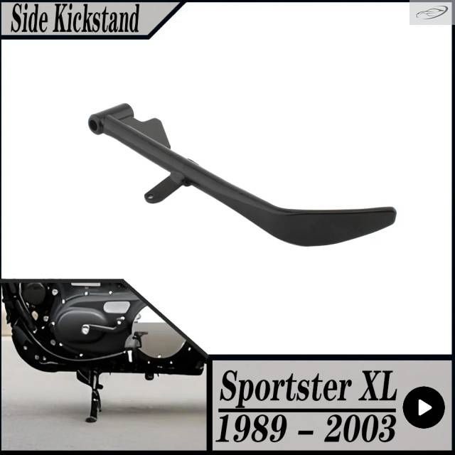 ハーレーダビッドソン スポーツスター 883 1200 XL883R XL883C XL1200C XLH1200 XLH883 デラックス バイク サイド ジフィー キックスタンド 50072-9