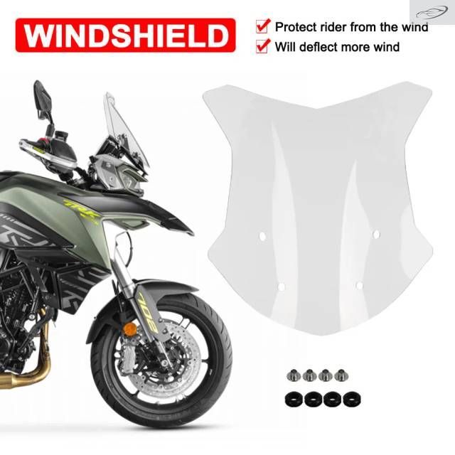 ベネリ TRK70 70 2023 2024 用オートバイフロントウインドシールド/ウインドスクリーン/フロントウインドスクリーン/デフレクター/プロテクタ