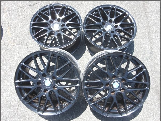 02-1157m　WORK/ワーク　17×7.5ｊ　PCD120　+47　5穴　アルミホイール　4本　BMWキャップ