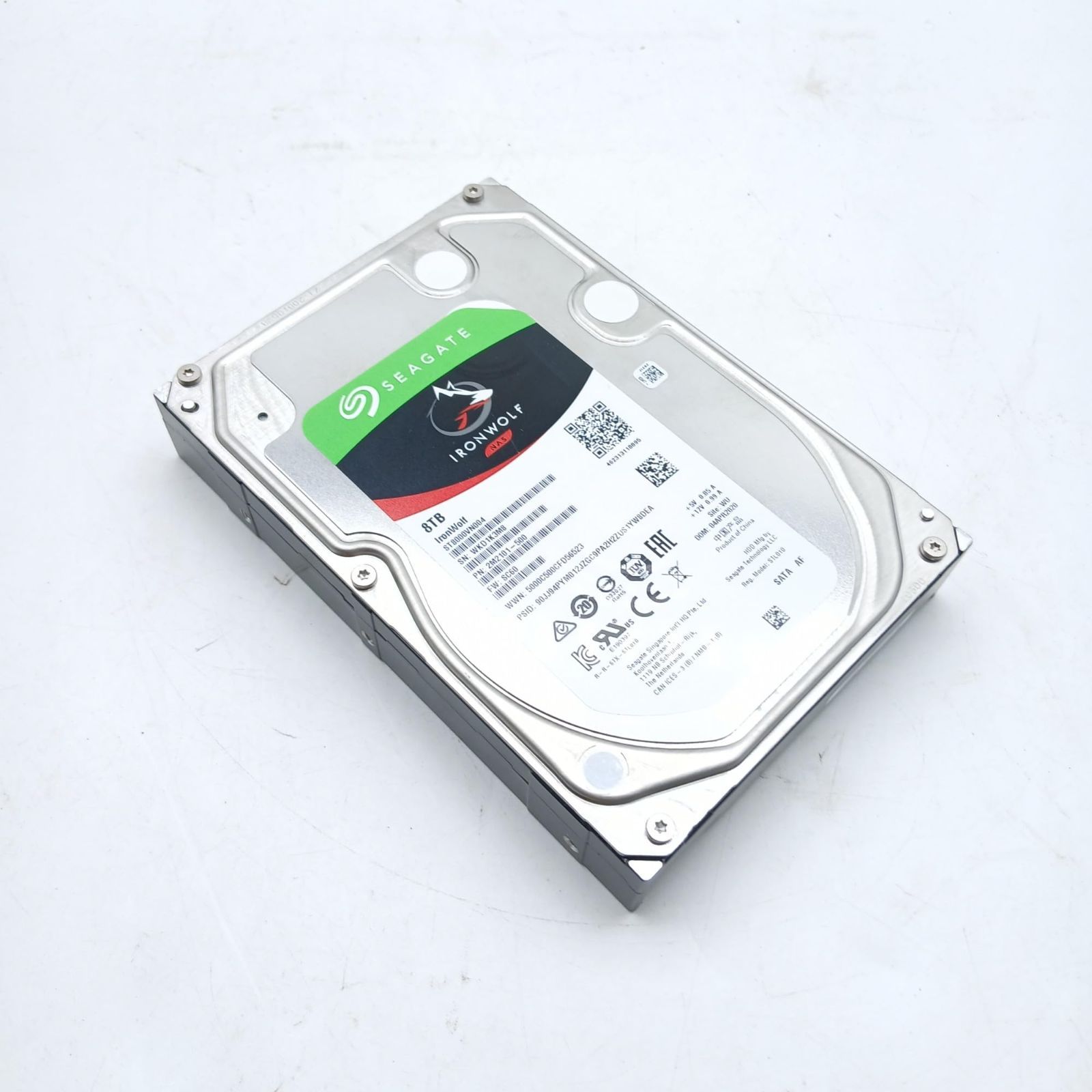 No.6775 Seagate IronWolf 3.5インチ 【データ復旧 3年付】 8TB 内蔵 ハードディスク HDD CMR 3年保証 6Gb/s 256MB 7200rpm 24時間稼働 PC NAS ST8000VN004