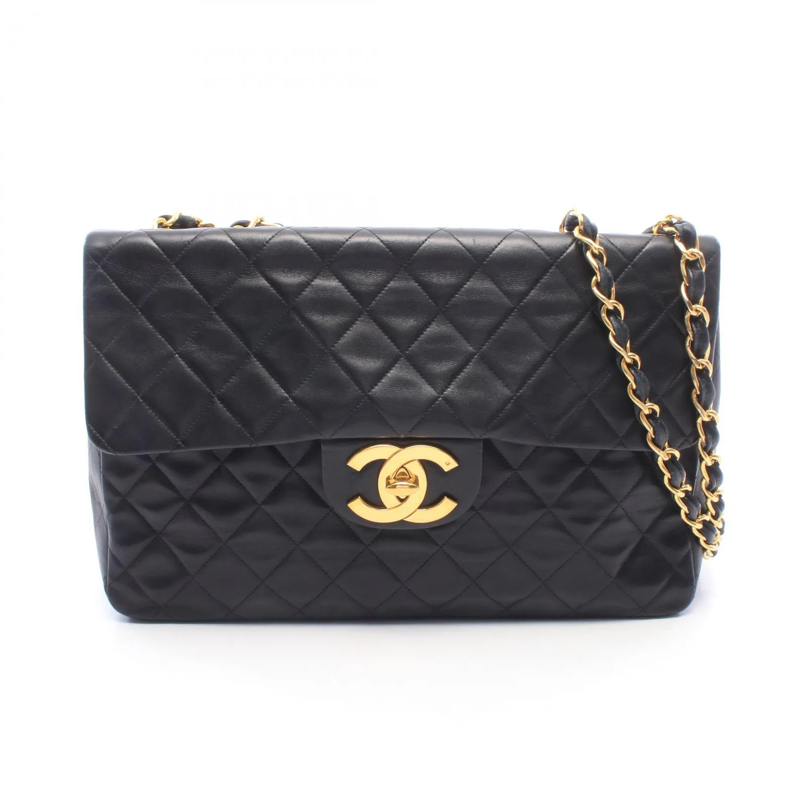 シャネル CHANEL ショルダーバッグ デカマトラッセ34 01094 ブラック 