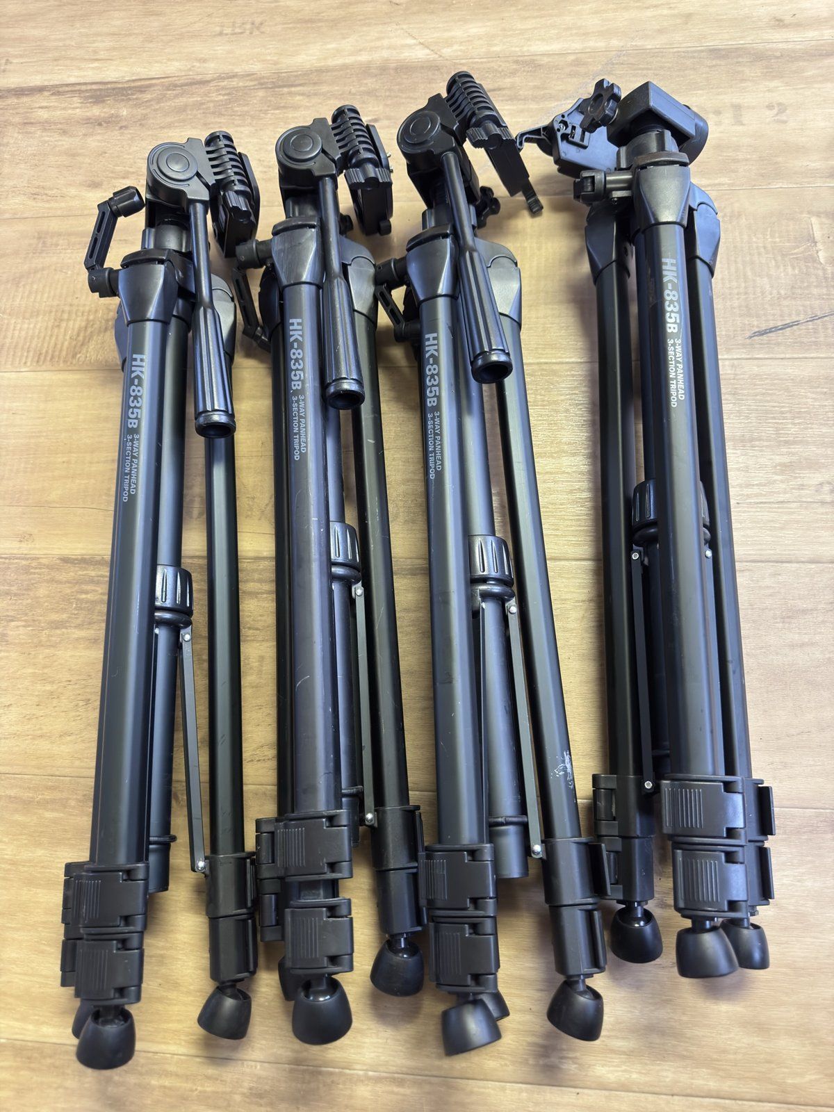 HAKUBA HK-835B 三脚 4本セット クイックシュー付 動作確認済み 3Way雲台 6,376円