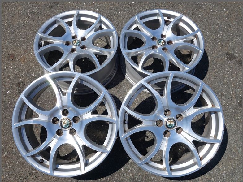 02-1105m　アルファロメオ純正　17×7ｊ　PCD98　+40.5　5穴　アルミホイール　4本