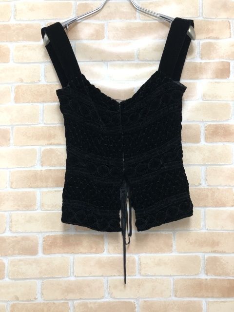 【中古】 FETICO フェティコ VELVET EMBROIDERED TOP FTC244-0107 ブラック 1 111457305 15,180円
