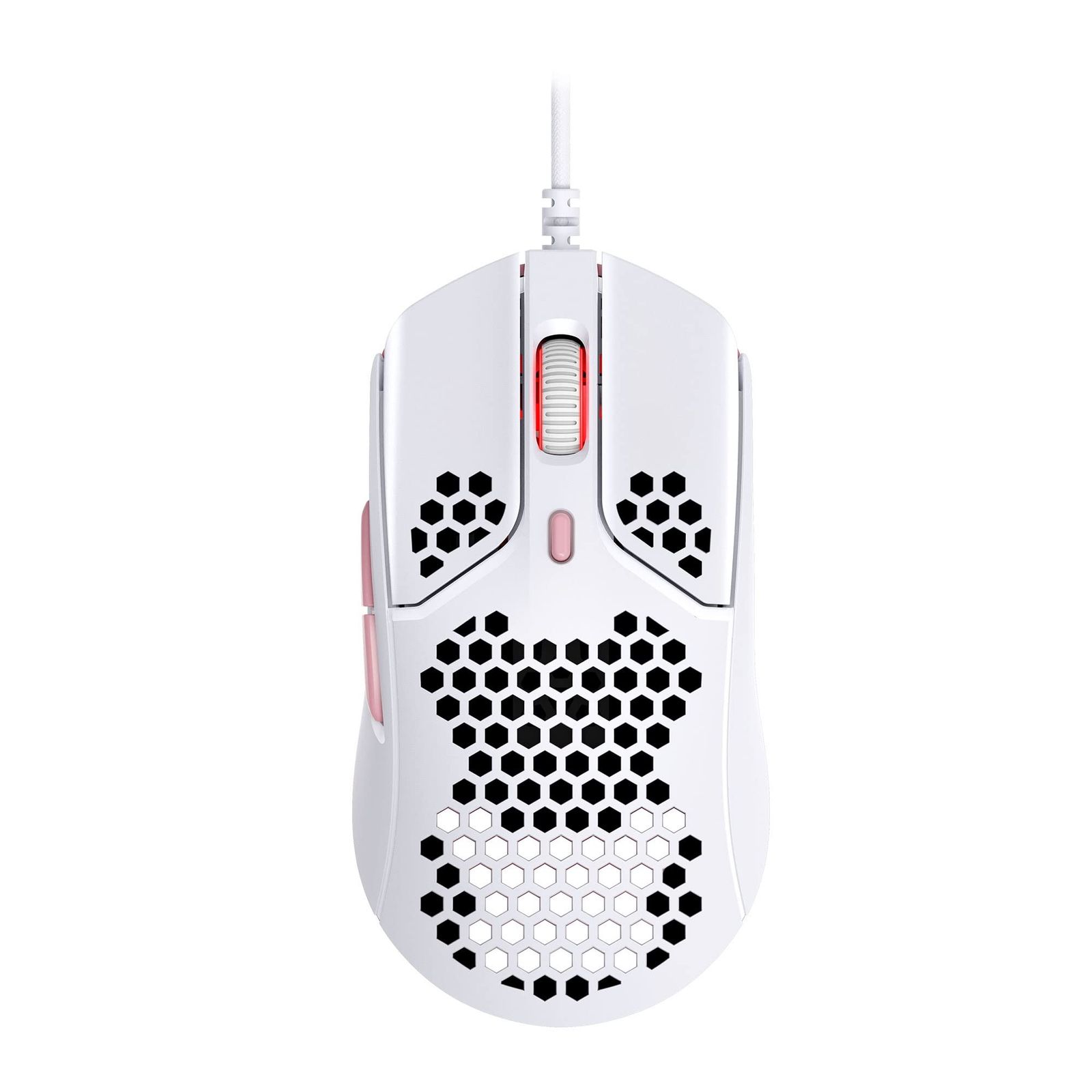 ハイパーエックス(HyperX) HyperX Pulsefire Hasteゲーミングマウス ゲーマー向け 超軽量六角シェルデザイン 60グラム ホワイト 2年保証 4P5E4AA [ホワイト] [通常【16,000dpi】] [有線]