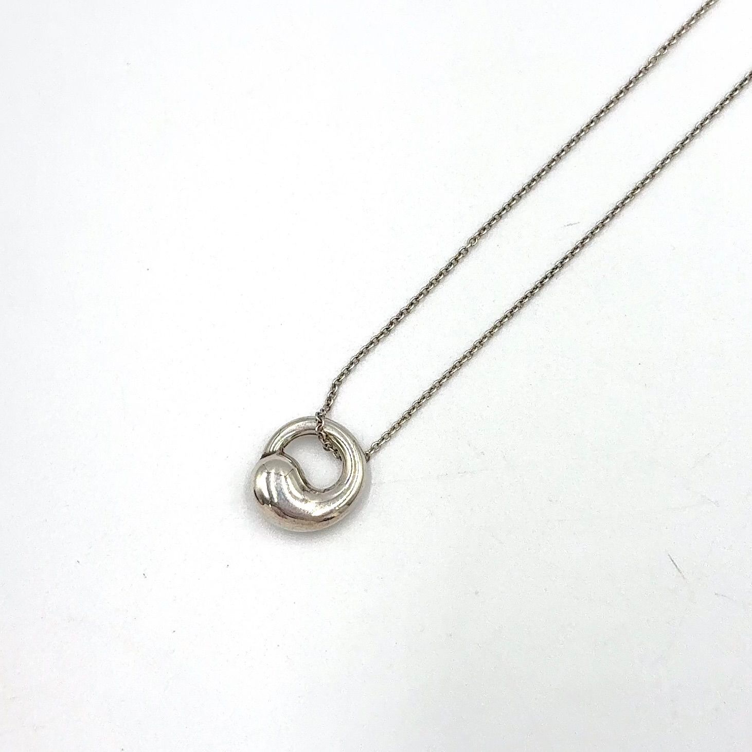 【新着】TIFFANY & Co. エターナル サークル SV925 シルバー ネックレス
