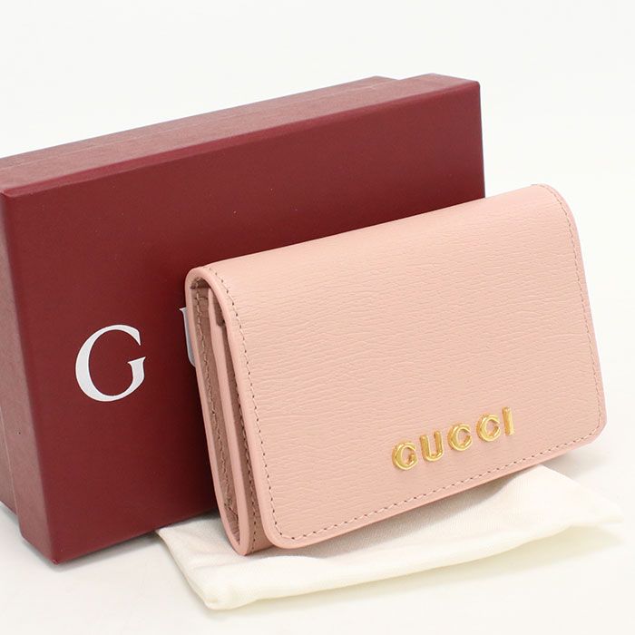 GUCCI グッチ カードケース スクリプト 790101 名刺入れ レザー【中古】 レディース 27,735円